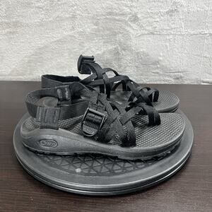 Chaco Womens Size 7 ZX2 Triple Black Hiking Climbing Trail Sport Sandals